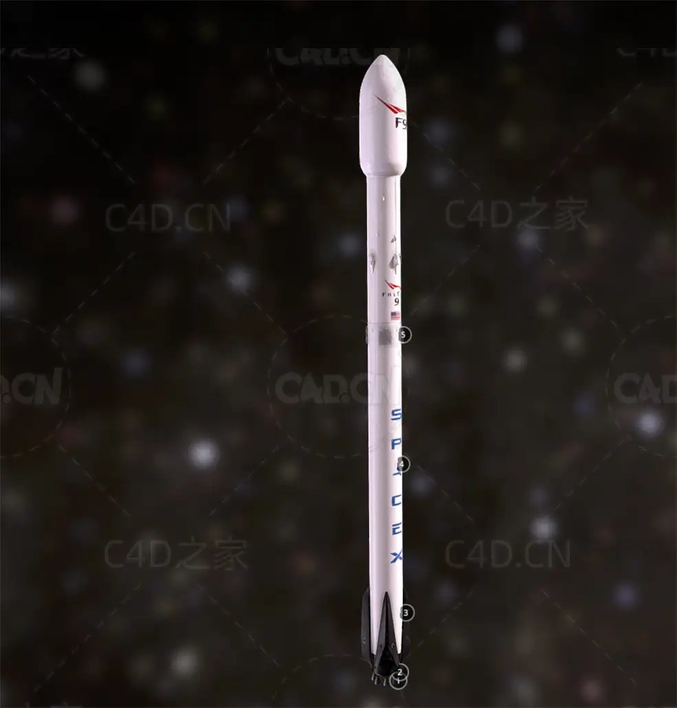 猎鹰-9太空X火箭 falcon-9-spacex-rocket - C4D之家 - 31.jpg