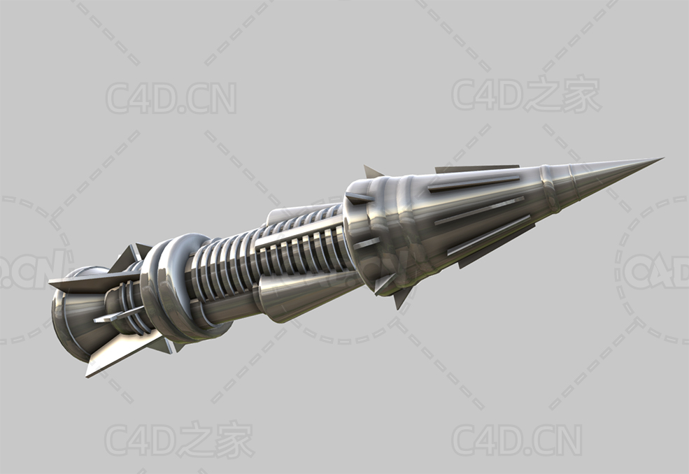 火箭弹武器模型 rocket - C4D之家 - 35.jpg