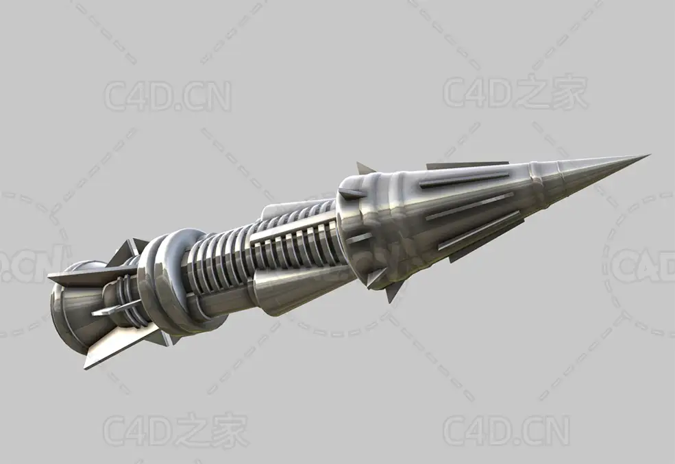 火箭弹武器模型 rocket - C4D之家 - 35.jpg
