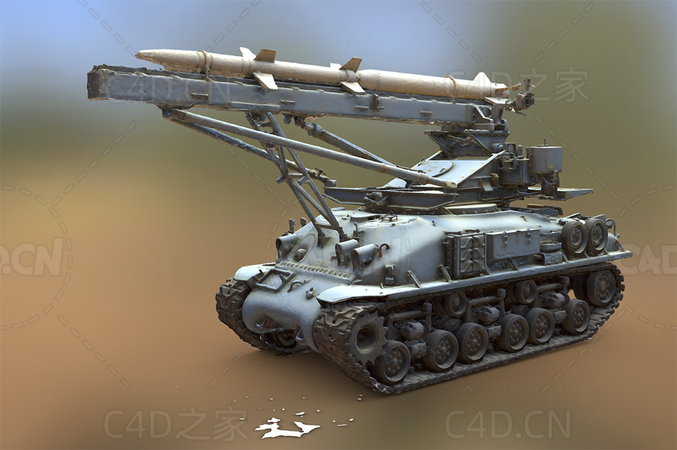 谢尔曼火箭发射坦克 sherman-rocket-launcher - C4D之家 - 36.jpg