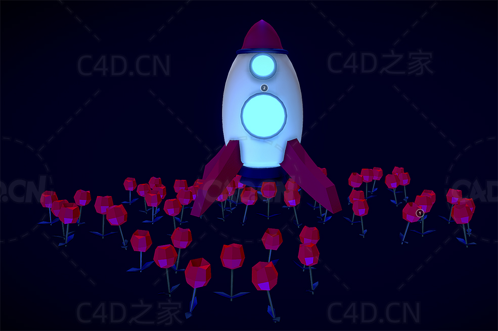 卡通火箭 rocket - C4D之家 - 42.jpg