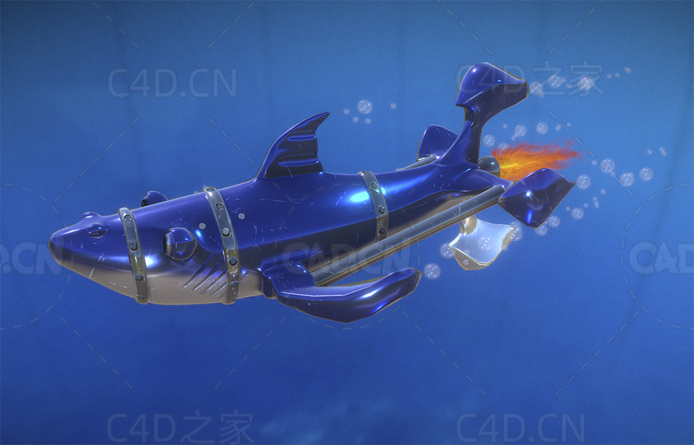 海底鲨鱼火箭 shark-rocket - C4D之家 - 43.jpg