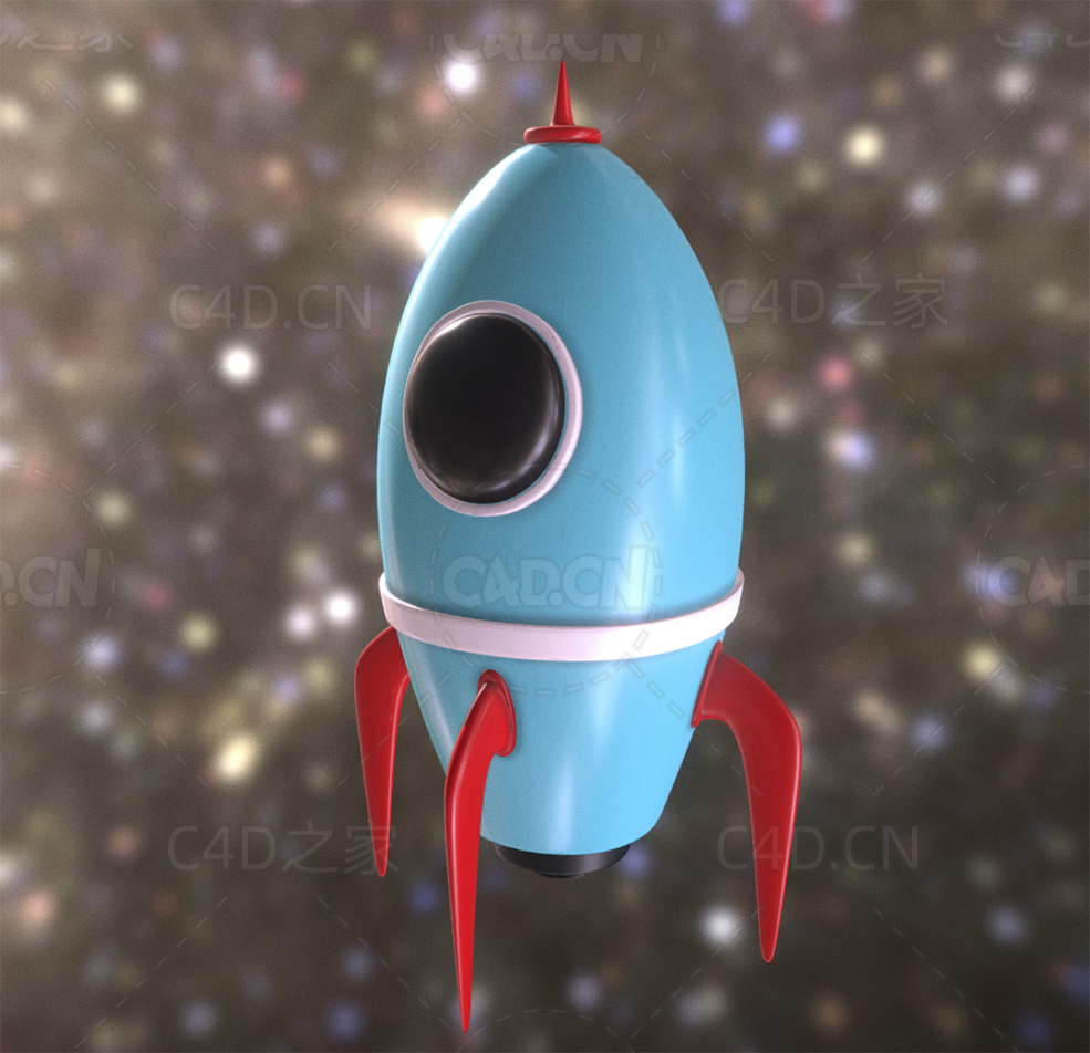 卡通太空火箭 space-rocket - C4D之家 - 40.jpg