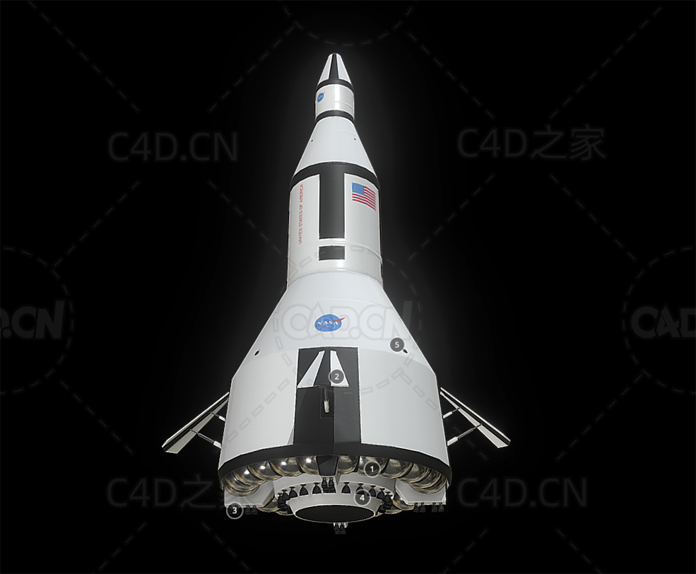 美国火箭卫星模型 nexus nasa 1960s super heavy rocket project - C4D之家 - 39.jpg