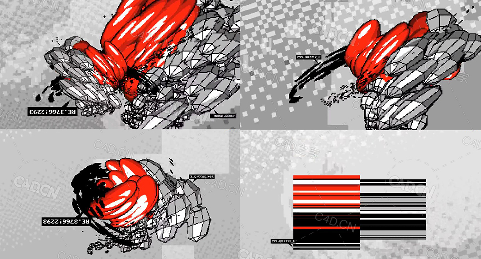 素描卡通龙卷风图形动画b-crunch - C4D之家 - 06.jpg