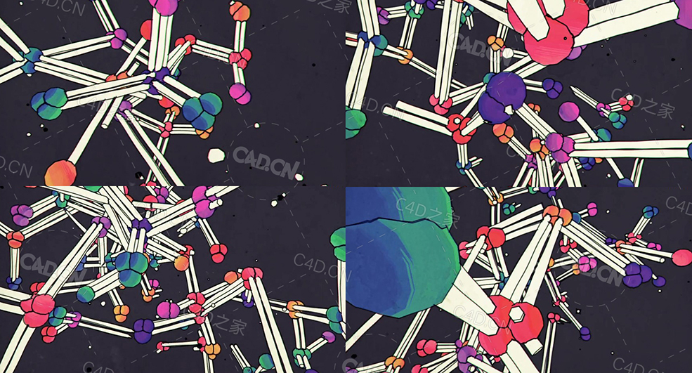 原子结构生长动画atom array - C4D之家 - 04.jpg