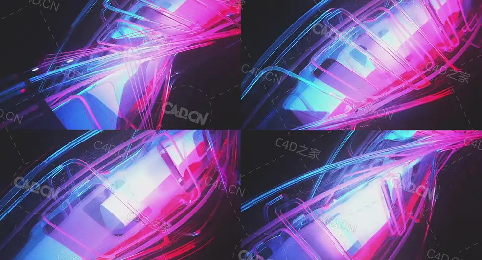 蜂巢玻璃梯扭曲旋转动画BEEPLE_GLASS-LADDER(C4D)