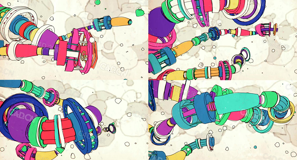 光条上滚动的透明水珠循环动画building tubes