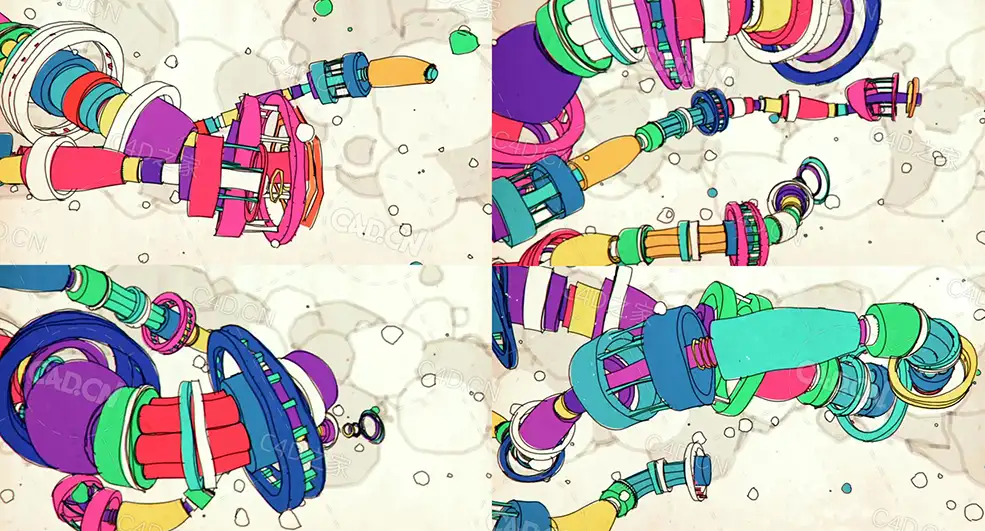 光条上滚动的透明水珠循环动画building tubes