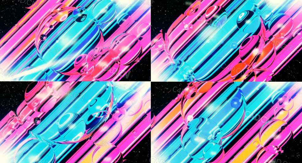 光条上滚动的透明水珠循环动画bubstripe