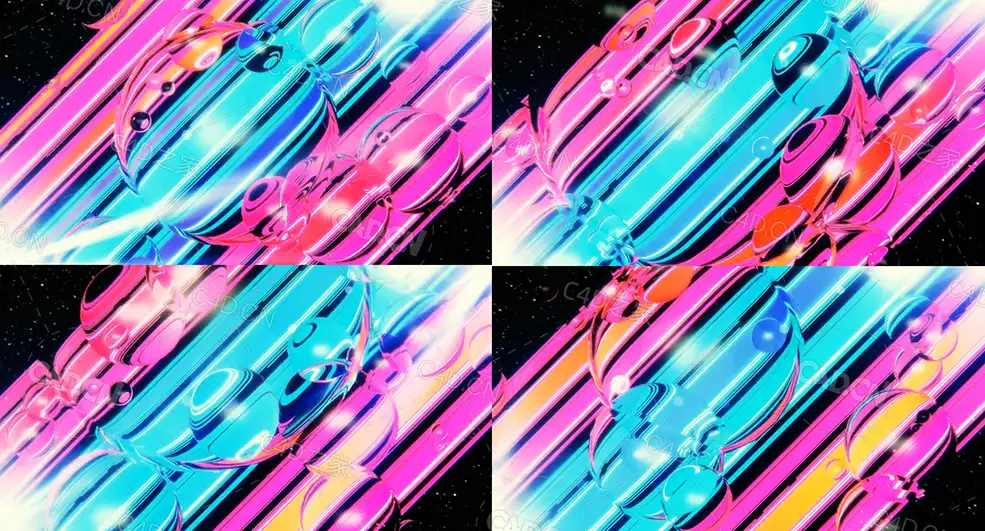 光条上滚动的透明水珠循环动画bubstripe - C4D之家 - 24.jpg