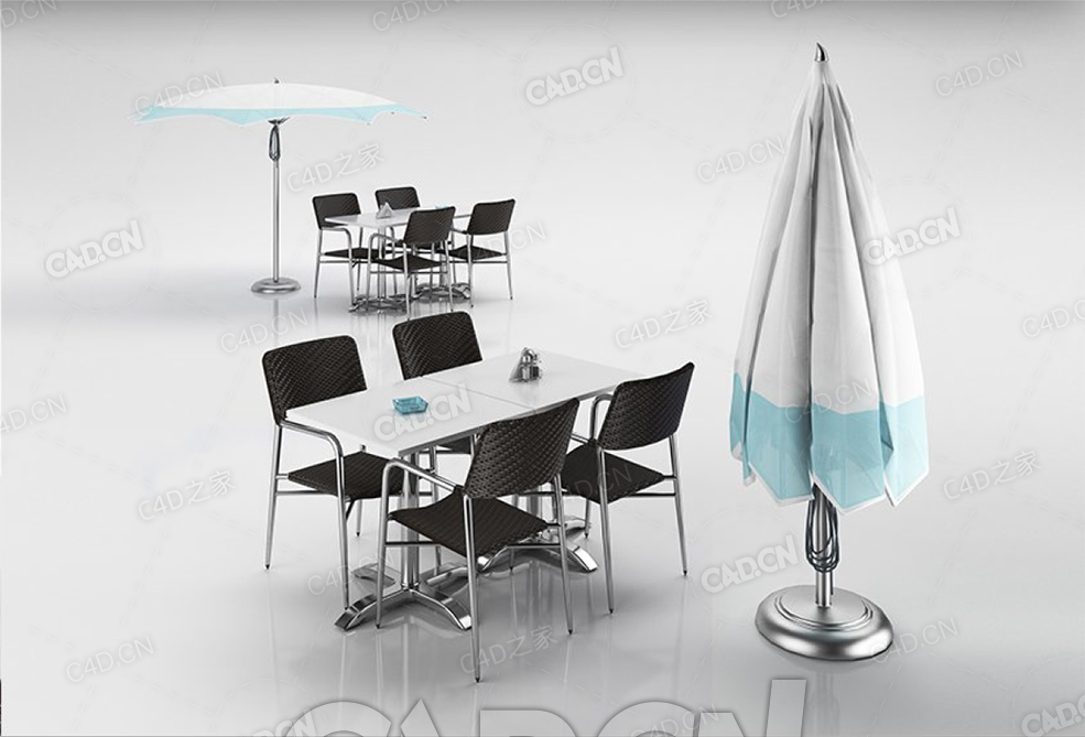 藤椅方桌和户外伞C4D模型 - C4D之家 - 13.jpg