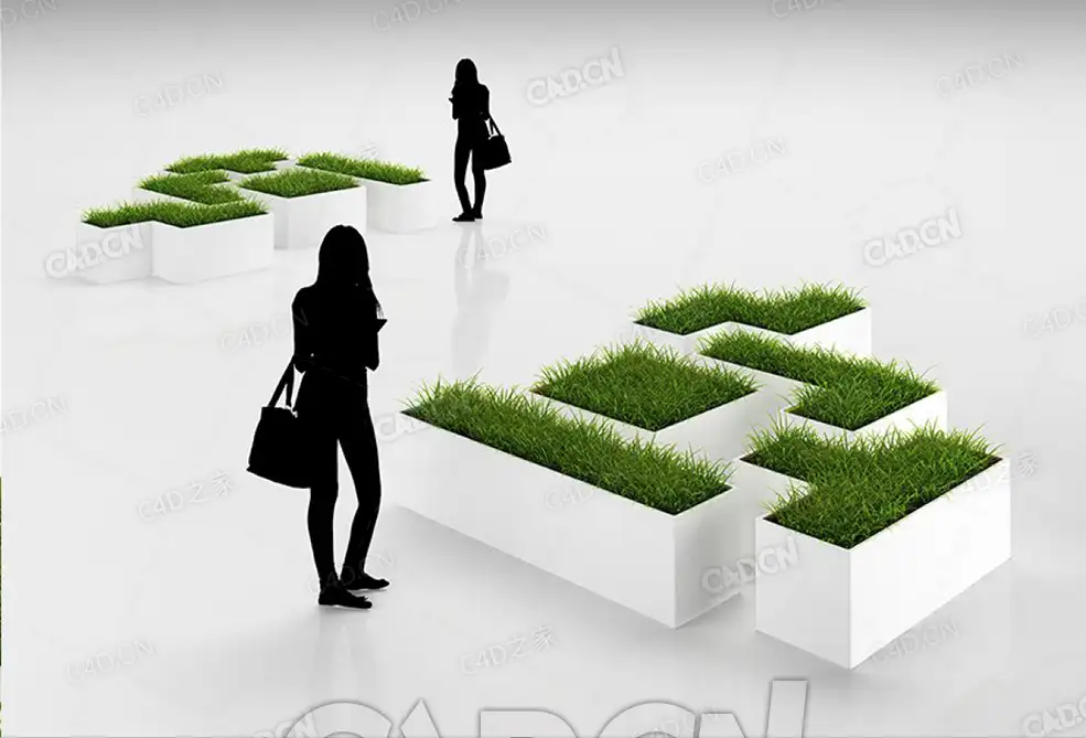 方块式草坪植物花盆C4D模型 - C4D之家 - 32.jpg