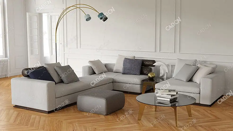 现代客厅沙发模型sofa 3d model