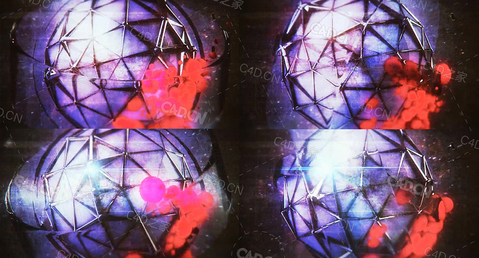 圆球附着在多边形网格球上的动画工程cruise_control - C4D之家 - 34.jpg