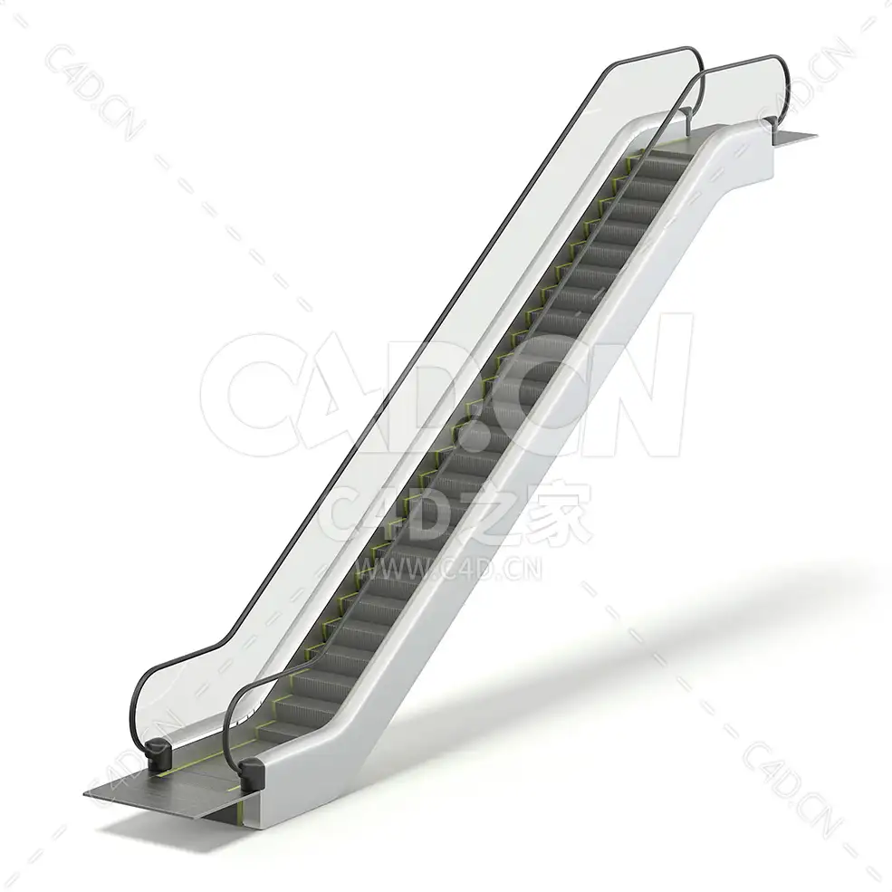 自动扶梯电梯 escalator - C4D之家 - 01.jpg