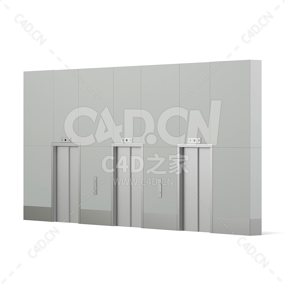 电梯门 elevator_doors - C4D之家 - 04.jpg