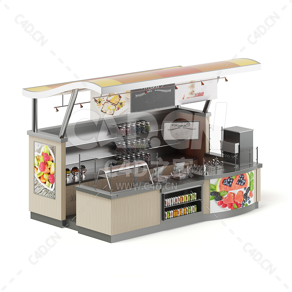 咖啡店制做店铺 cafe_stall - C4D之家 - 11.jpg
