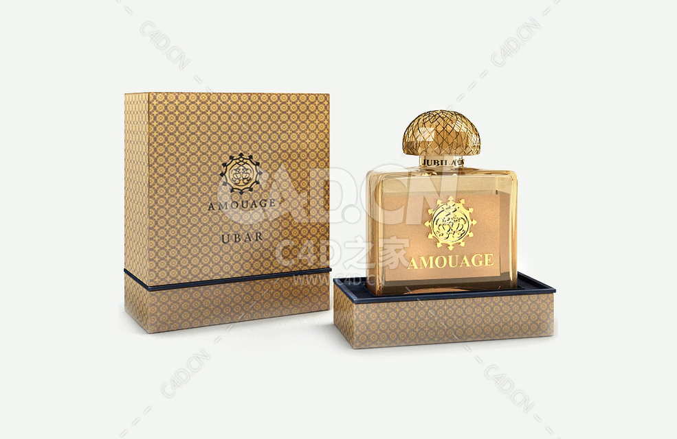 爱慕香水瓶C4D模型Amouage