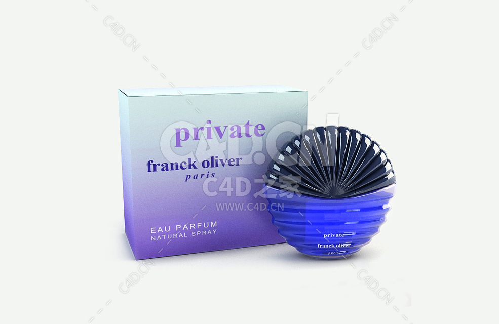 卡地亚蓝风铃香水瓶C4D模型FranckOliver - C4D之家 - 3.jpg