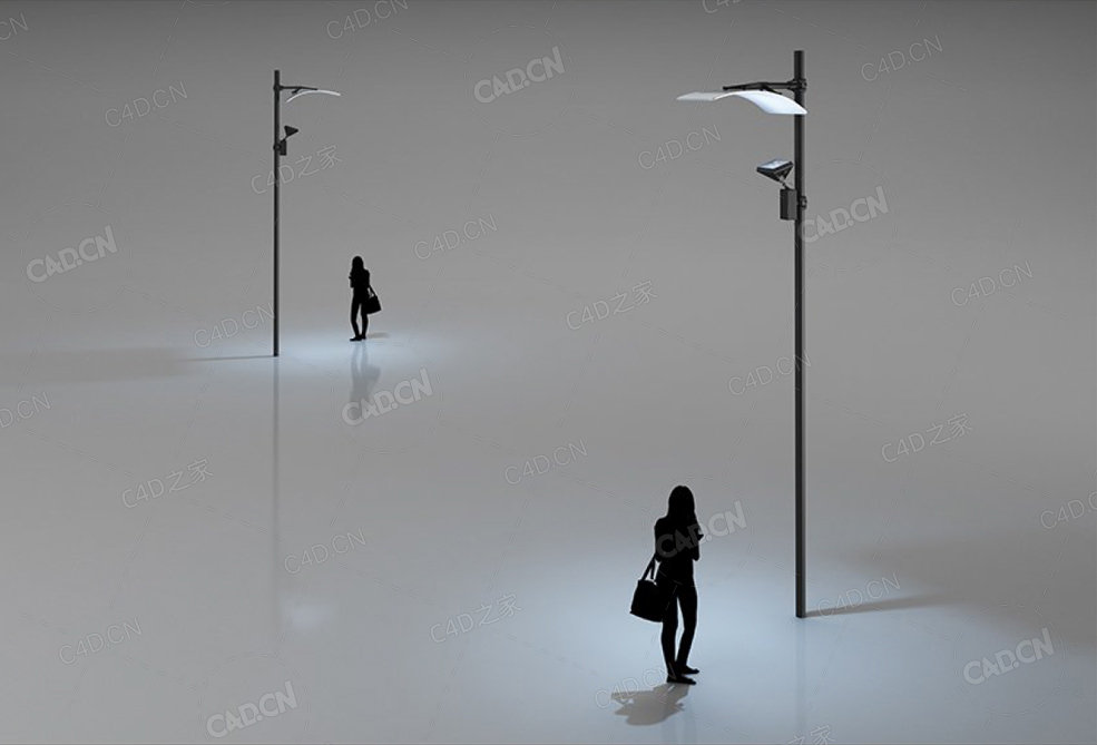 高大路灯节能灯太阳能路灯3d model of tall street lamp - C4D之家 - 41.jpg