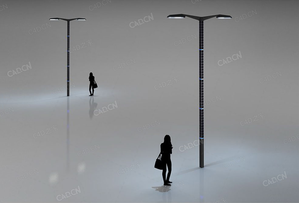 太阳能路灯3d model of tall street lamp - C4D之家 - 44.jpg