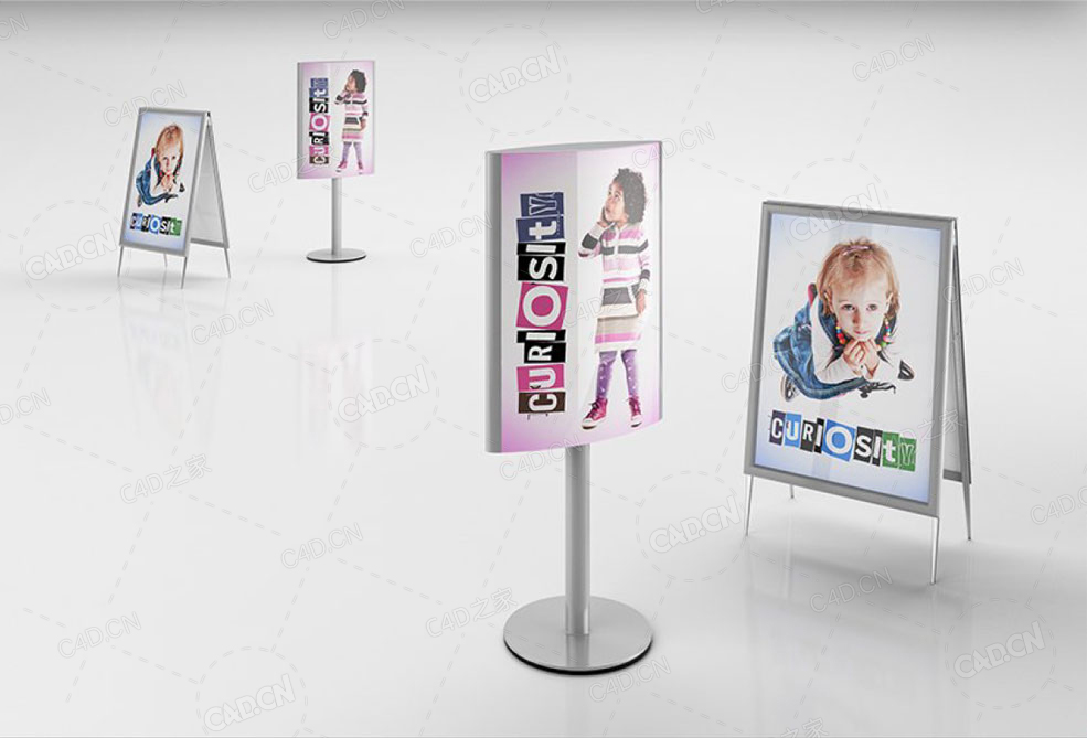 当代显示海报广告宣传3d models of contemporary display systems - C4D之家 - 46.jpg