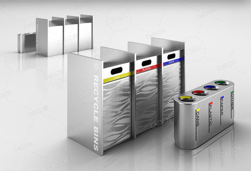 回收站垃圾桶3d models of recycle bin system - C4D之家 - 49.jpg