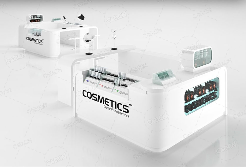 化妆品销售专柜专卖店3d model of cosmetics sale stand - C4D之家 - 52.jpg