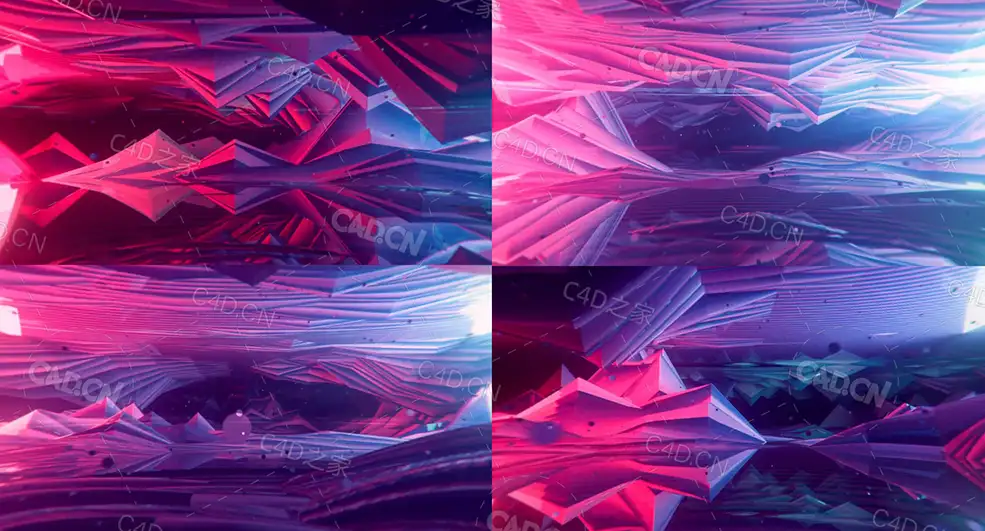 多边形岩层缝隙穿行循环动画milkcave-c4d - C4D之家 - 82.jpg