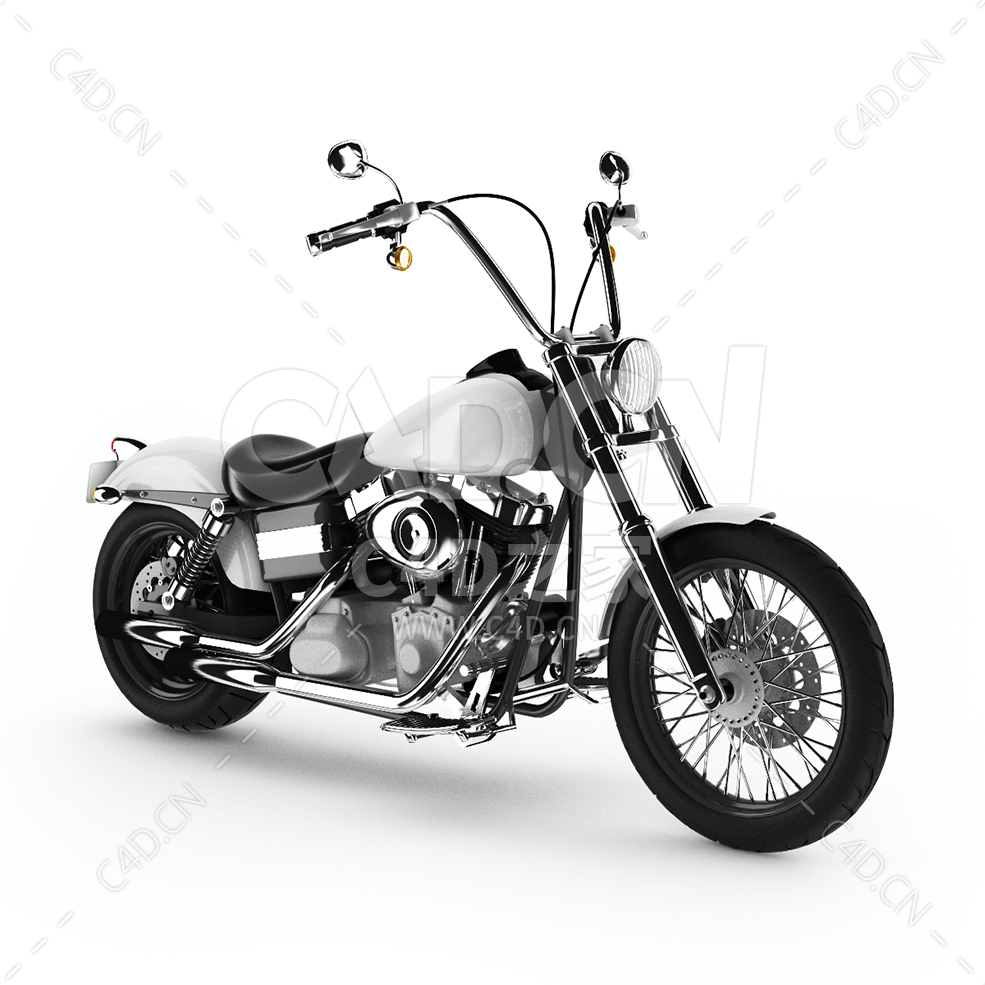 摩托车C4D模型motorcycle