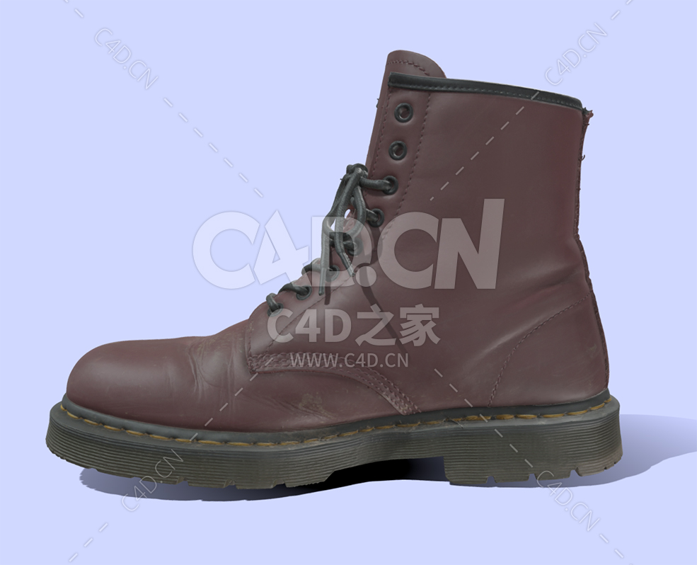 C4D博士的旧靴子皮鞋模型Used_Docs - C4D之家 - 12.jpg