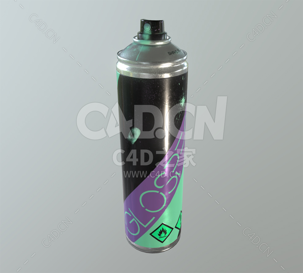 C4D喷漆罐模型sprayCan - C4D之家 - 14.jpg