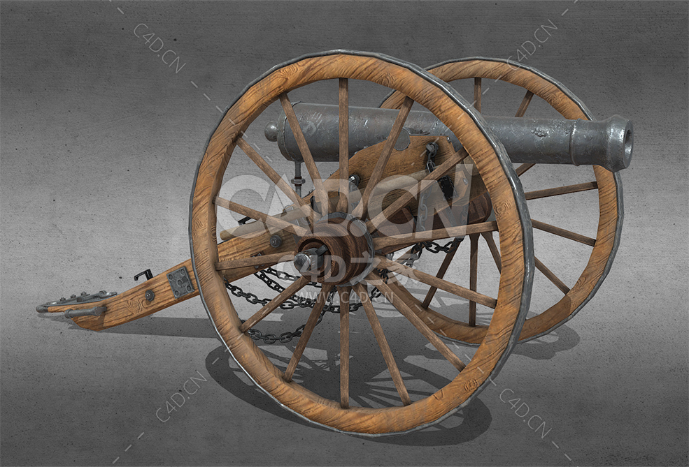 C4D古代战争大炮模型 - C4D之家 - 15.jpg
