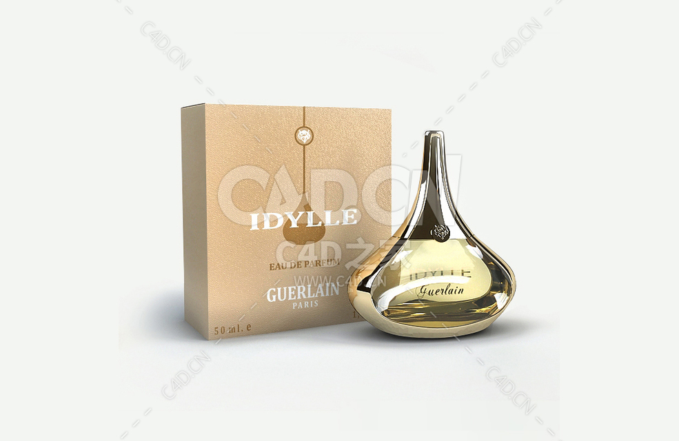 法国娇兰香水瓶C4D模型Guerlain - C4D之家 - 20.jpg