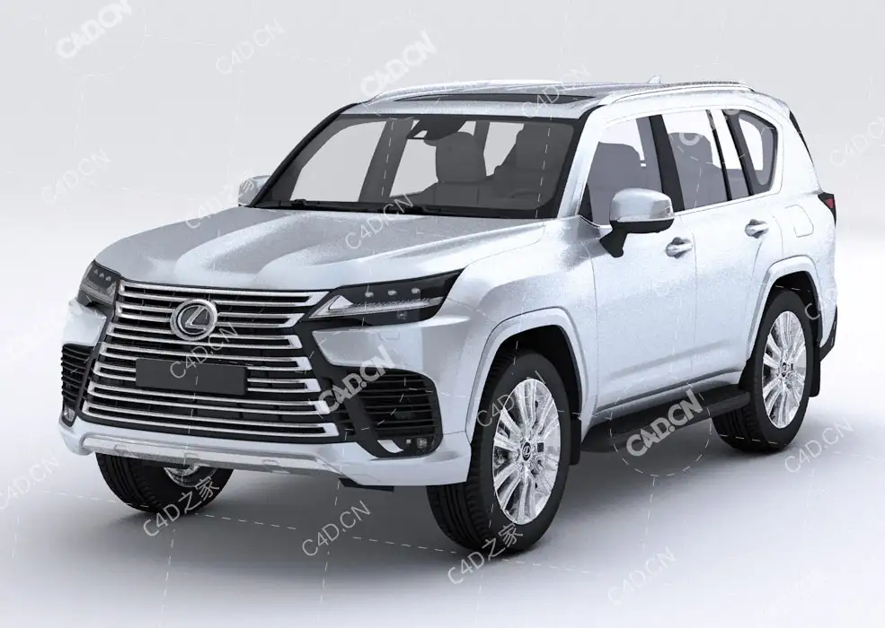雷克萨斯汽车3D模型Lexus LX 600 2022 3D model