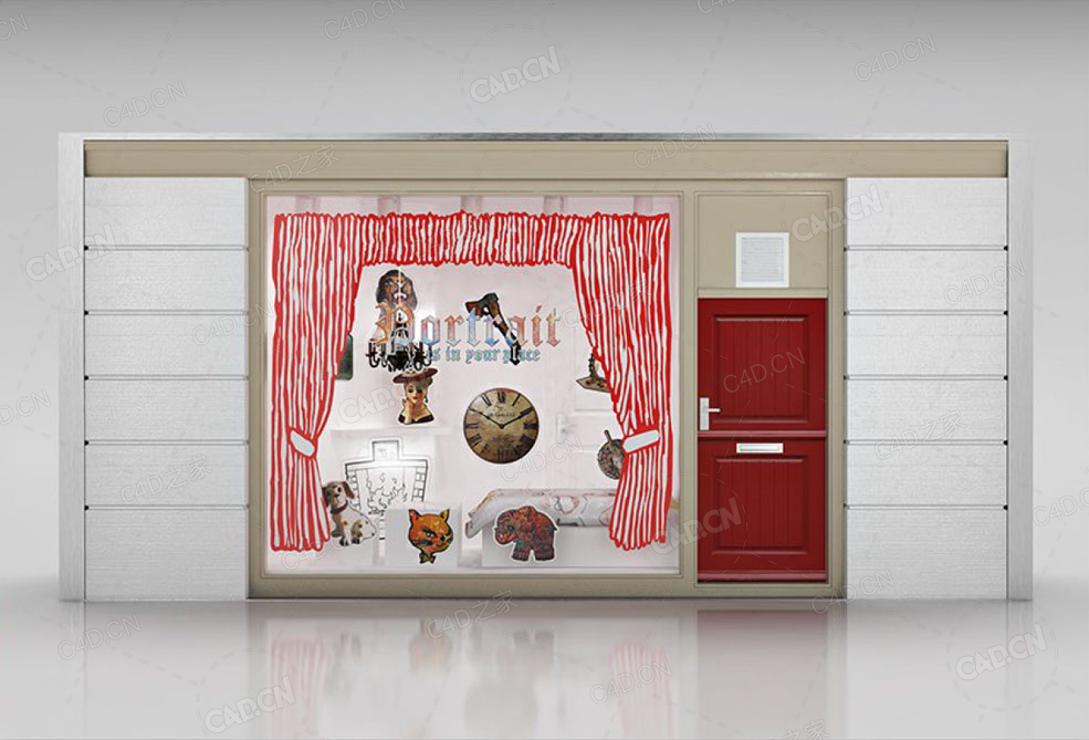 衣服店铺3d model of Shop window witch low polyinterior - C4D之家 - 71.jpg