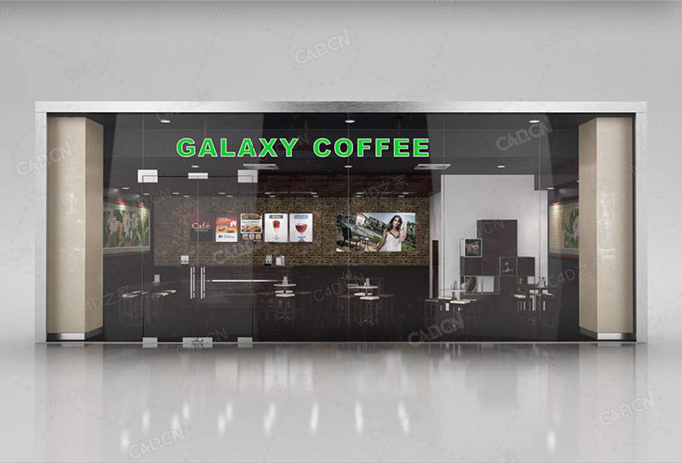 咖啡厅店铺3d model of coffee shop witch interior - C4D之家 - 79.jpg