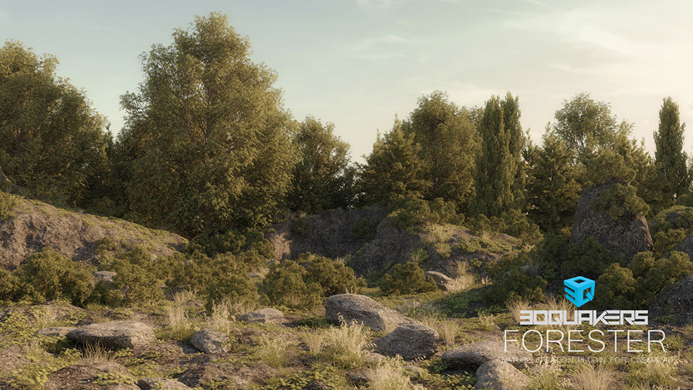 C4D超强植物插件汉化版(包含教程) Forester v1.5.2 For Cinema 4D R14-R25