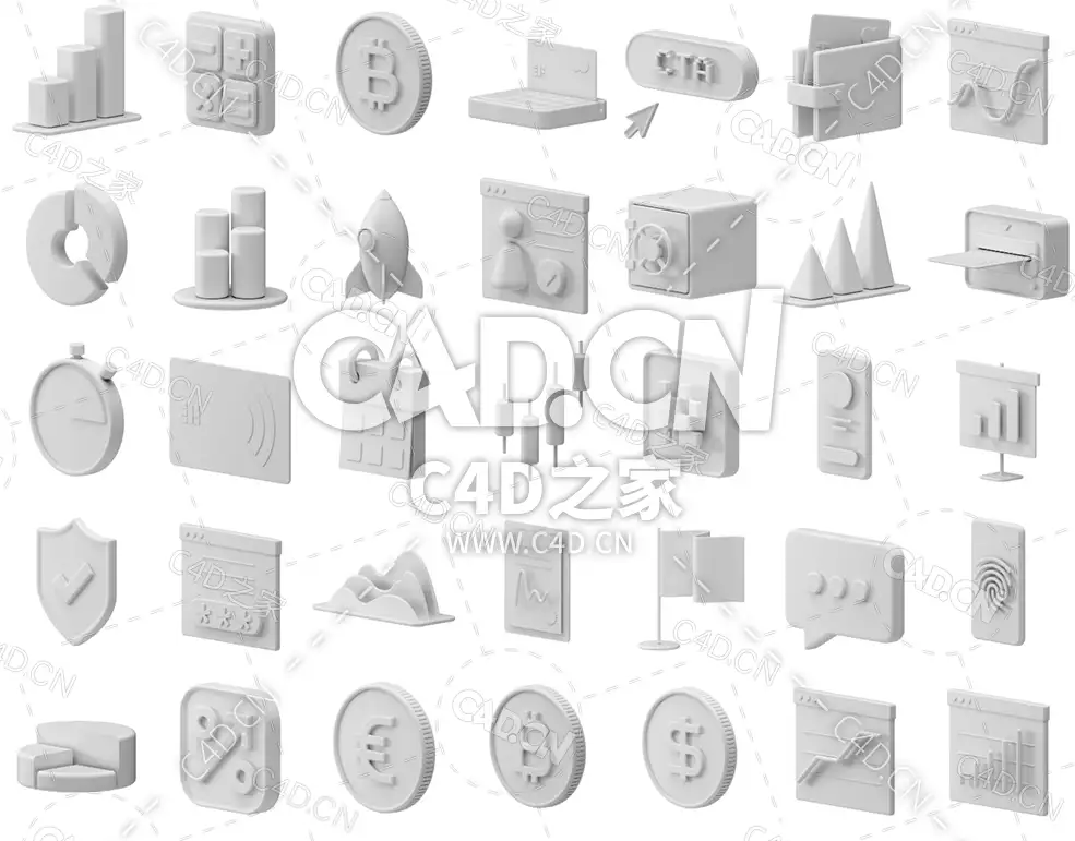 35个互联网金融商务三维图标C4D模型素材合集3D icons - C4D之家 - 屏幕快照-2022-01-16-下午8.18.57.jpg