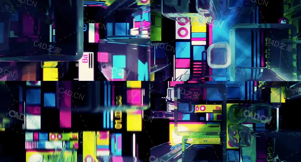 科幻数字墙卡点定位镜头动画popbottles(110)
