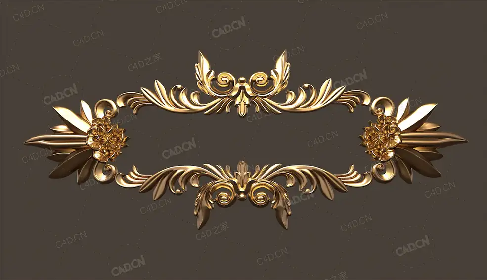 欧式雕花复古装饰点缀C4D模型-37Artstation– Noya Decorative Ornamental Kit 3d Mod