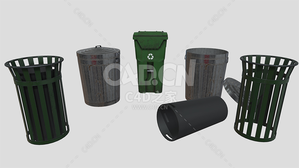 C4D城市公共卫生垃模型下载 - C4D之家 - 61.jpg