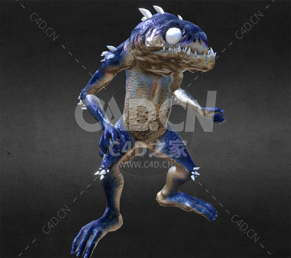 C4D青蛙怪兽模型(包含动作) - C4D之家 - 33.jpg