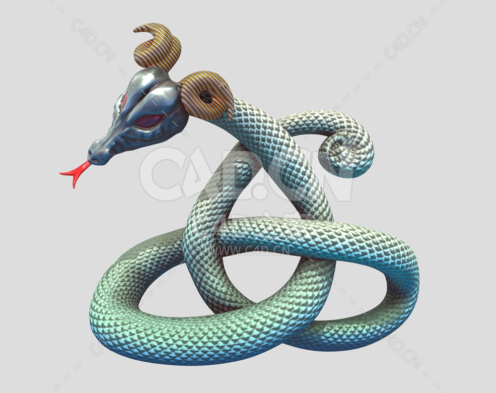 C4D恶魔龙蛇神话怪物模型下载 - C4D之家 - 36.jpg