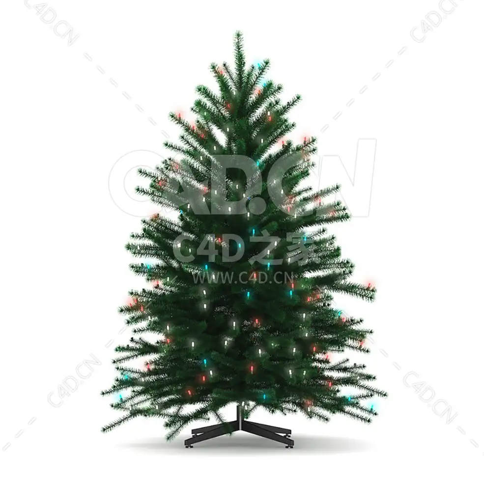 挂满彩灯的圣诞树 CHRISTMAS TREE 1 - C4D之家 - cgaxis_models_39_07.jpg