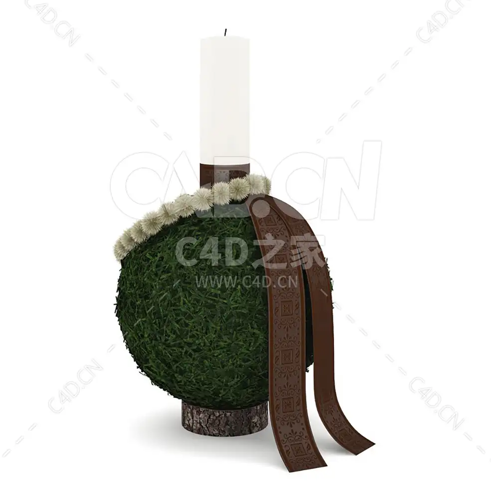 圣诞球蜡烛 CHRISTMAS SPHERE CANDLE - C4D之家 - cgaxis_models_39_17.jpg