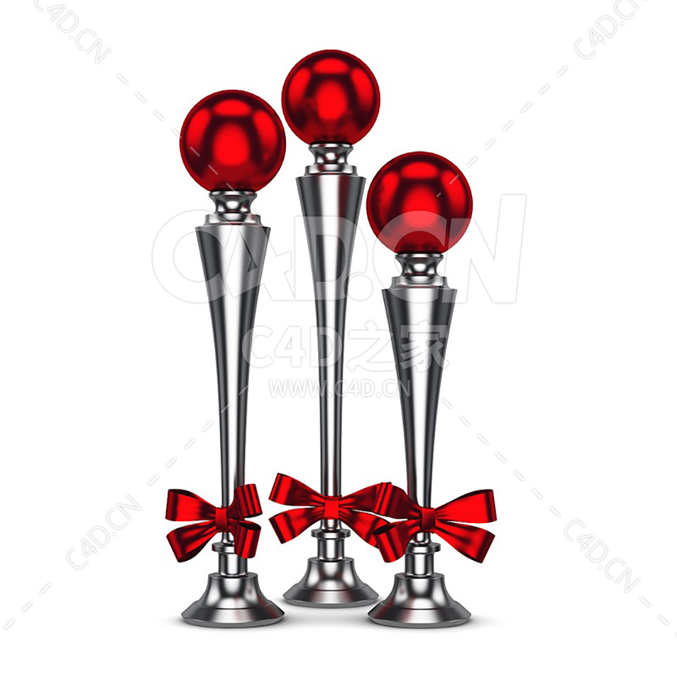 圣诞餐桌装饰彩结红球装饰杯 CHRISTMAS TABLE DECORATION 5 - C4D之家 - cgaxis_models_39_22.jpg