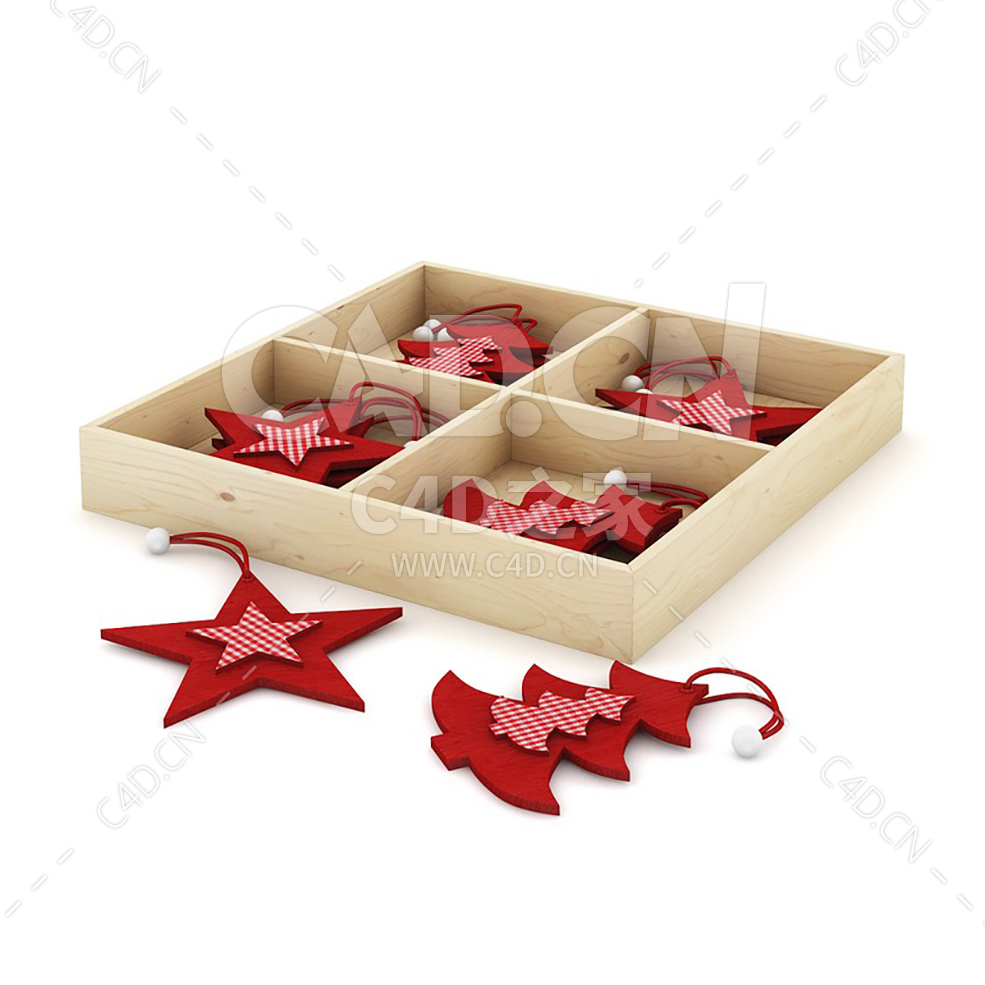 圣诞装饰品盒圣诞树星星挂件 BOX OF CHRISTMAS DECORATIONS 2