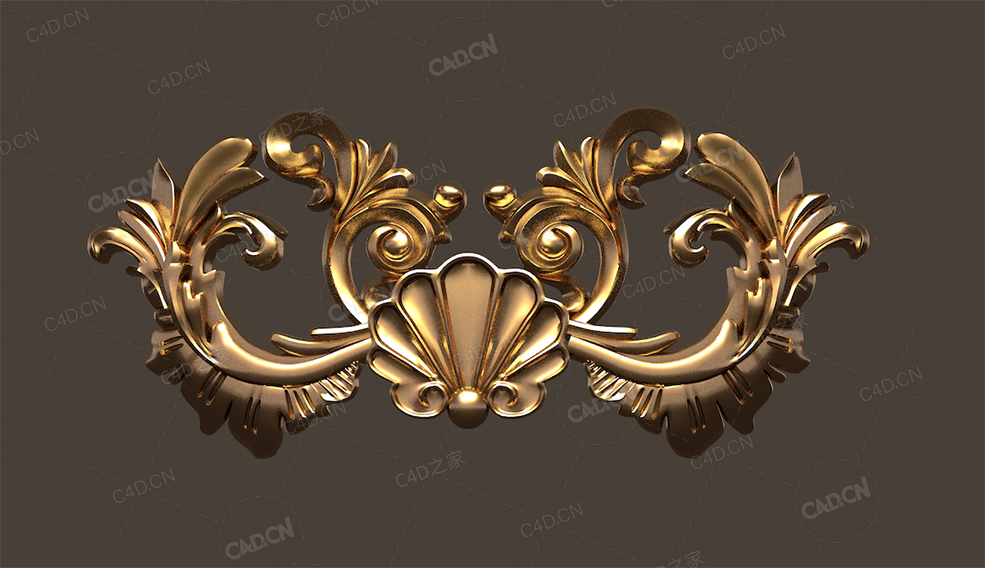 欧式雕花复古装饰点缀C4D模型-45Artstation– Noya Decorative Ornamental Kit 3d Mod